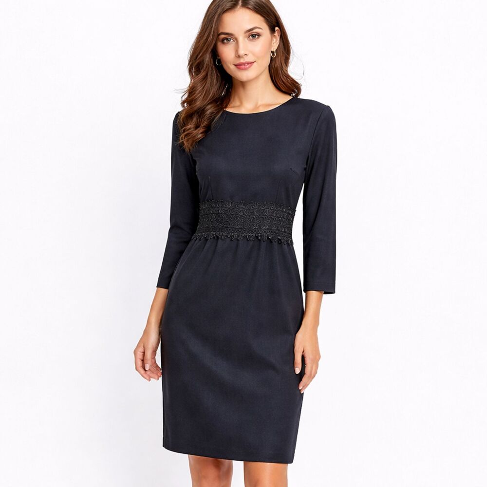 Worthington Dress Size 6 Black Long Sleeves NWT